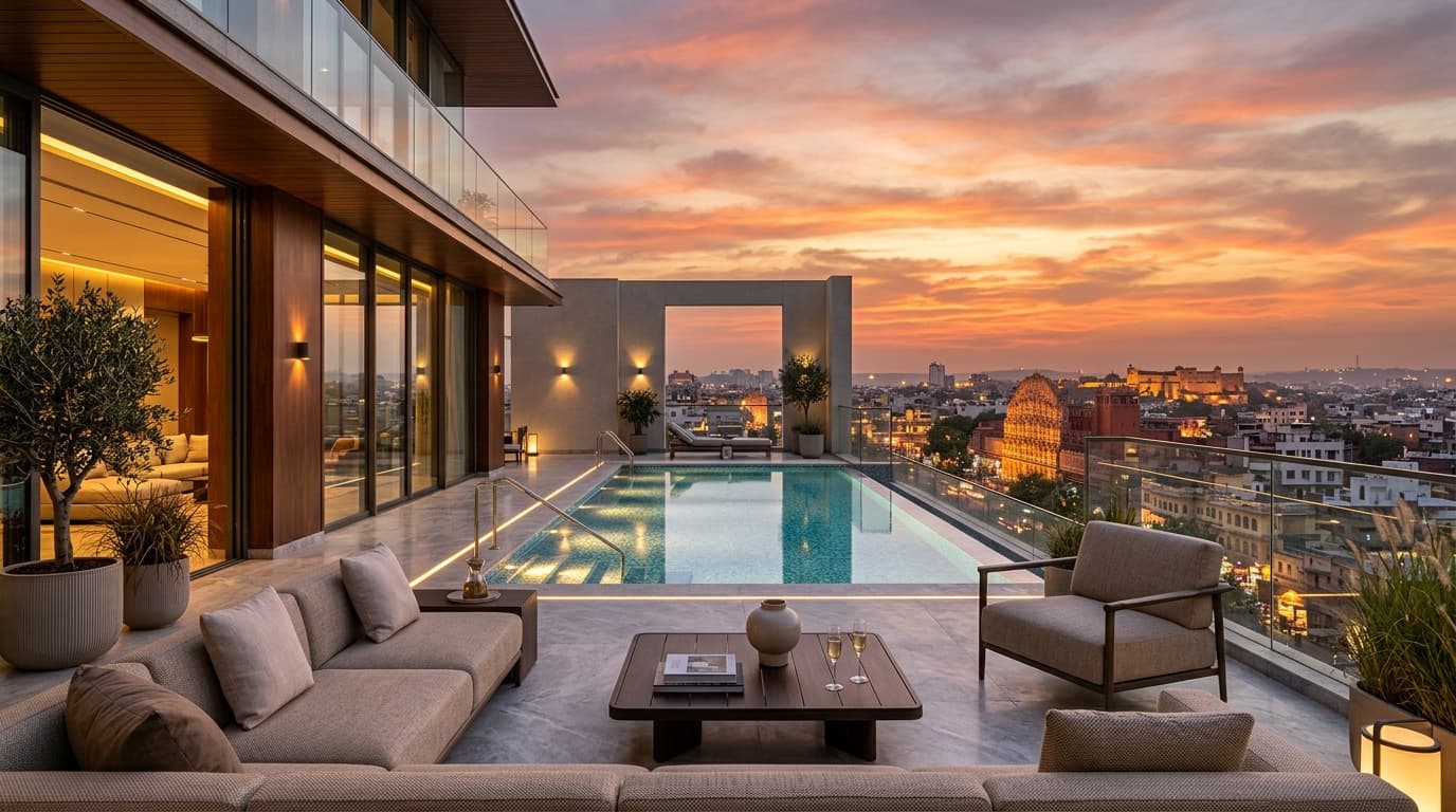 The Aurum Sky Penthouse - Penthouse in C-Scheme, Jaipur